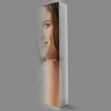 Non-Printed End Cap for Illuminated Pop Up Display