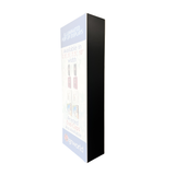 Non-Printed End Cap for Illuminated Pop Up Display