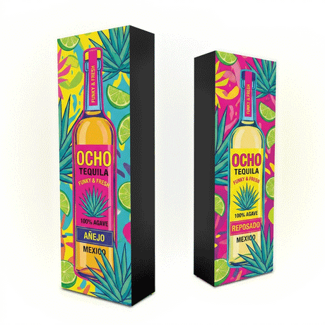 Illuminated Pop Up Display 2.5' X 7.5' With Double sided Print