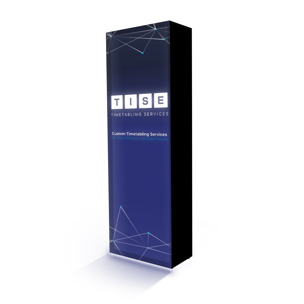 Illuminated Pop Up Display 2.5' X 7.5' with Single Sided Print