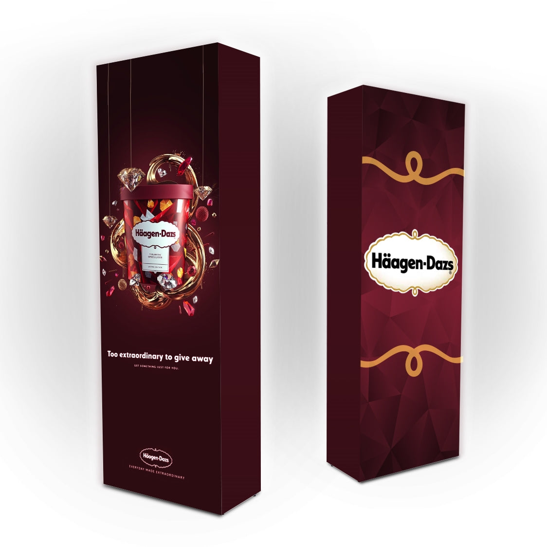 Illuminated Pop Up Display 2.5' X 7.5' With Double sided Print