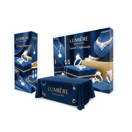 Trade Show Booth Package -Illuminated Backlit Display