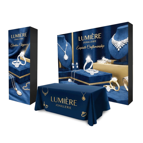 Trade Show Booth Package - 10ft Illuminated Backlit Display