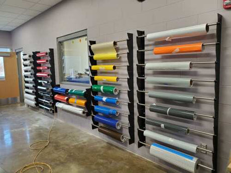 Wall Mount Vinyl Rack - 38" Width