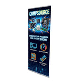 L Banner Stand 33" with Vinyl Print