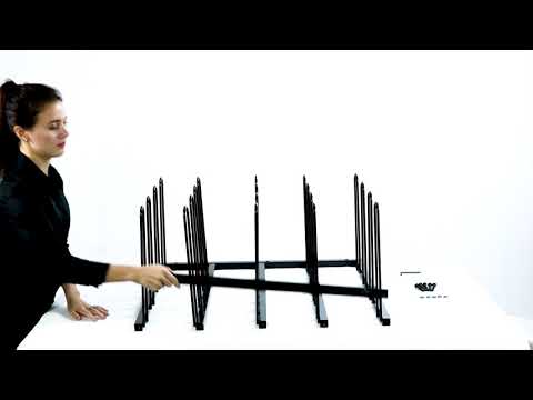 Vinyl Roll Wall Mount Storage Rack -20 Rolls