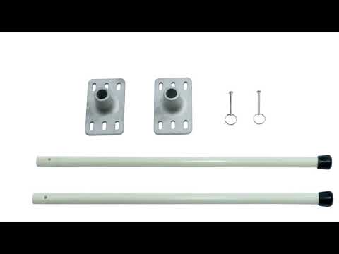 Wall Mount Bracket Set 24'' with 24'' x 36'' Vinyl Print