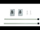 Wall Mount Bracket Set 24'' with 24'' x 36'' Vinyl Print