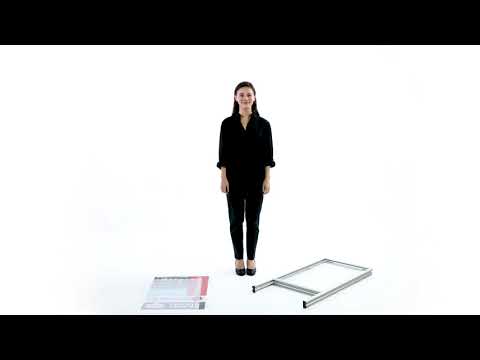 A-Frame Aluminum Sidewalk Poster Stand Easel