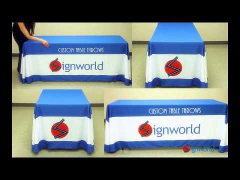 8Ft 3-Sided Table Throw