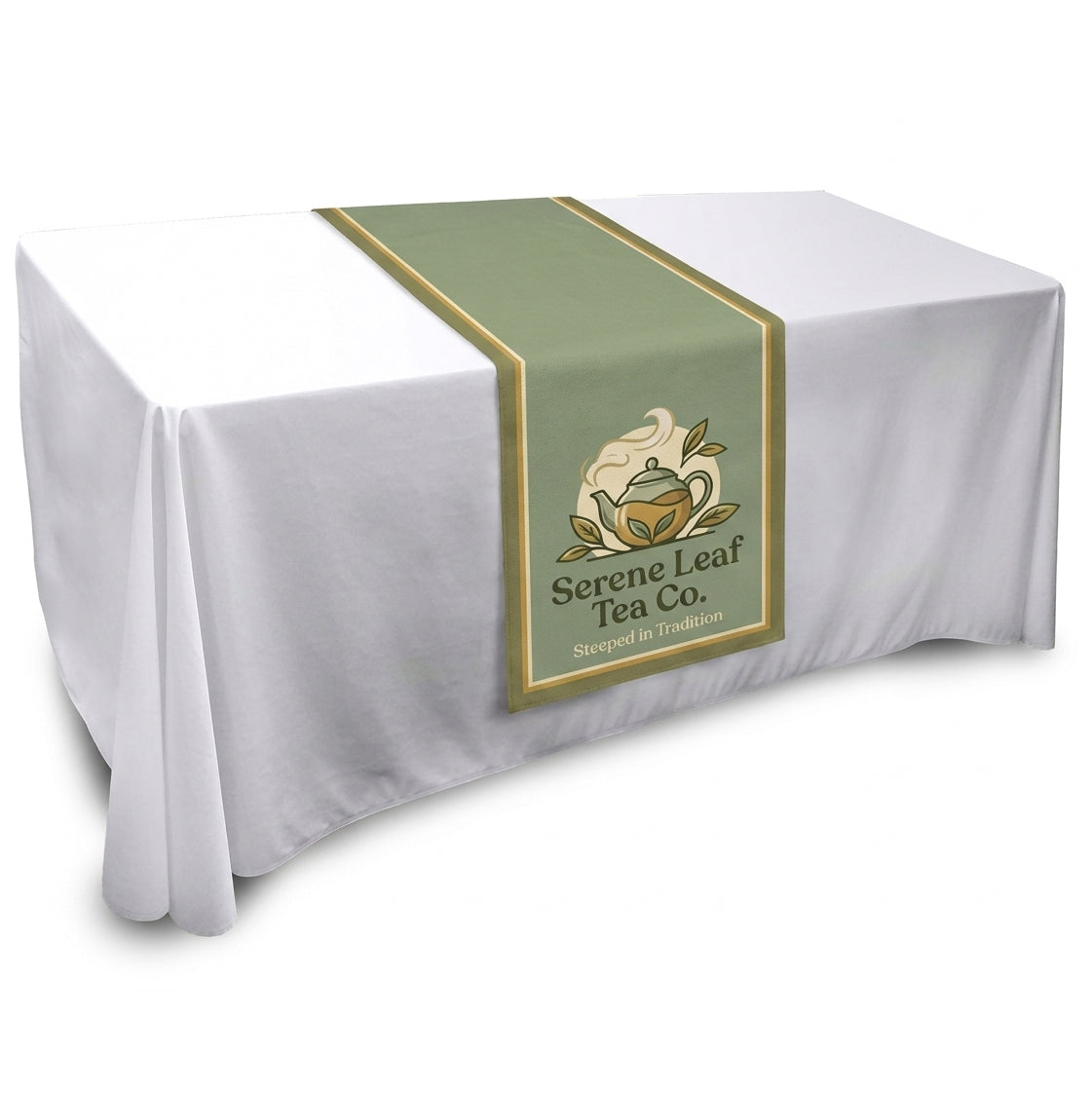 6ft x 2ft Polyester Fabric Table Runner with Full Colour Graphic