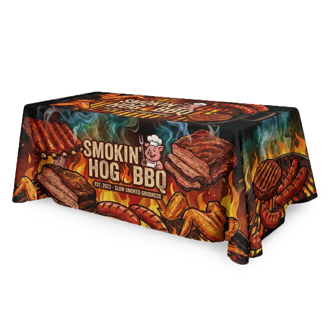 6Ft 3-Sided Table Throw
