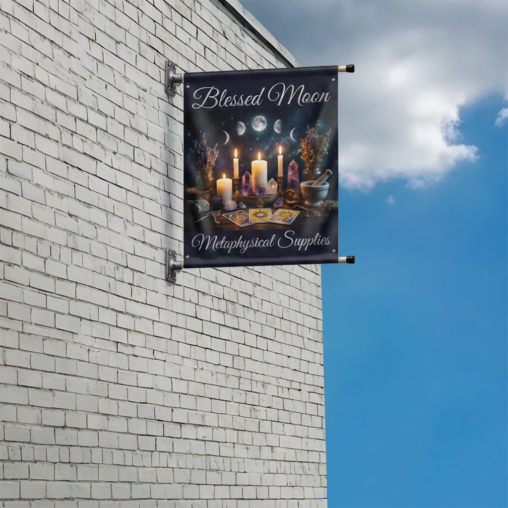 Wall Mount Bracket Set 24'' with 24'' x 30'' Vinyl Print