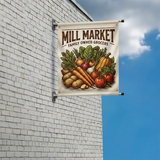 Wall Mount Bracket Set 30'' with 30'' x 36'' Vinyl Print